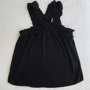 Jcrew Ruffle tank size 4